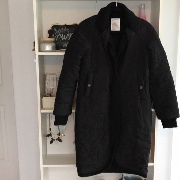 HUSSEIN CHALAYAN Twist Collar Quilted Coat - Picture 2 of 12